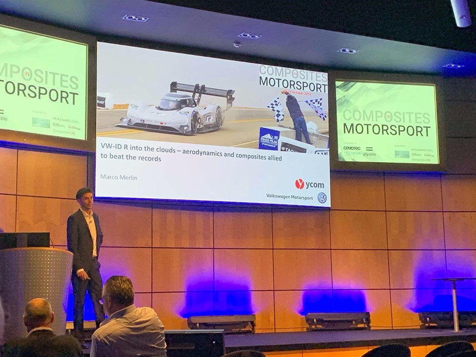 Ycom presents at the Conference in Motorsport Composites at Williams F1 Conference Centre - Oxford (UK)