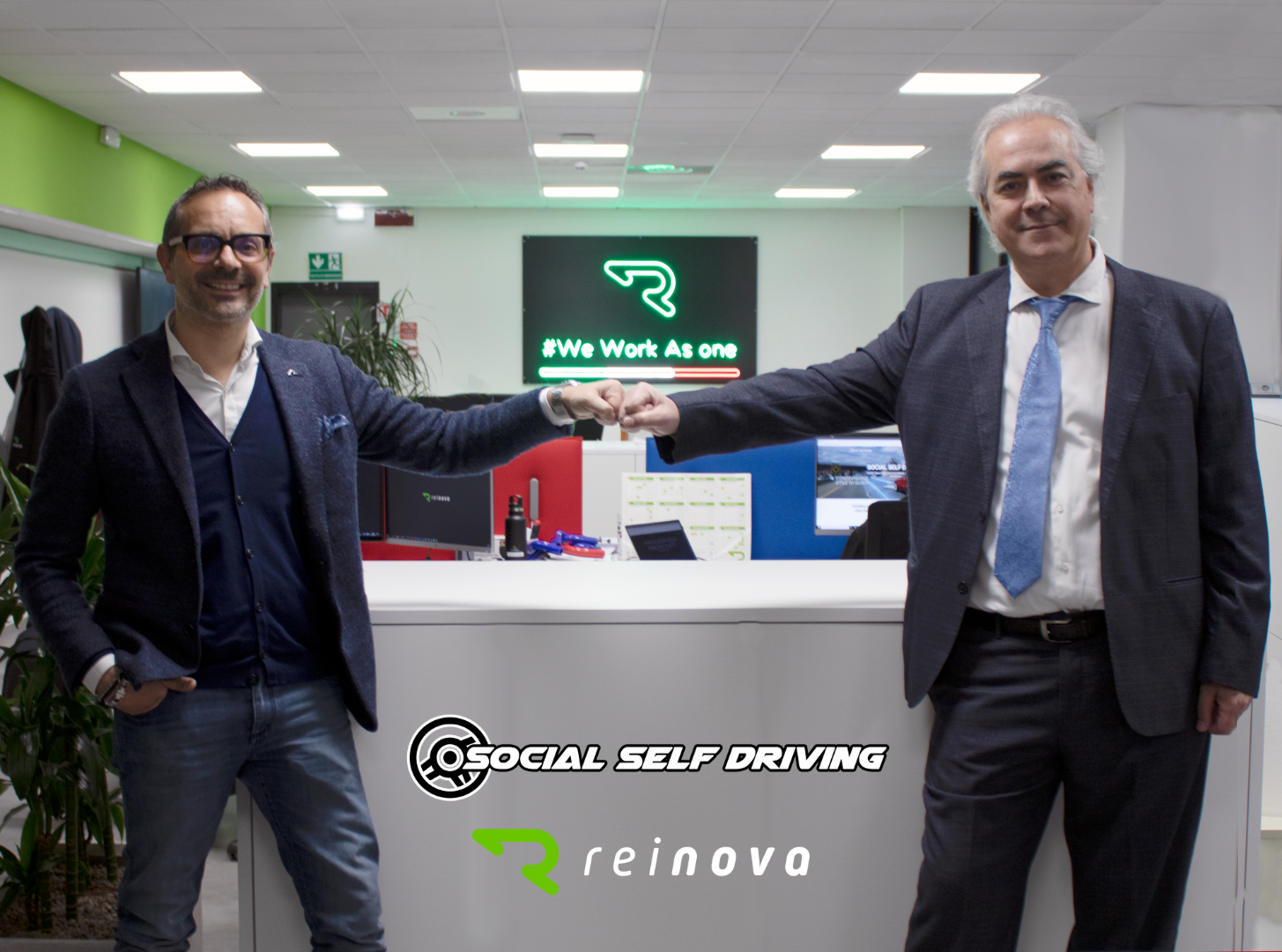 Reinova e Social Self Driving firmano l’accordo per lo sviluppo di un innovativo sistema di  Guida Autonoma e Semi-autonoma